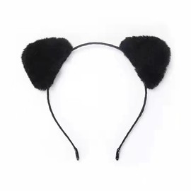 Goresory Cat Ear Headbands Black Ear Headband Cat Headpiece Hair Accessory for Women