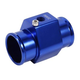 36mm Water Temperature Joint Pipe Temp Sensor Gauge Radiator Hose Adapter, 36mm Blue Aluminum Water Temp Meter Temperature Gauge Radiator Sensor Adaptor other modification 36mm water temp adapter