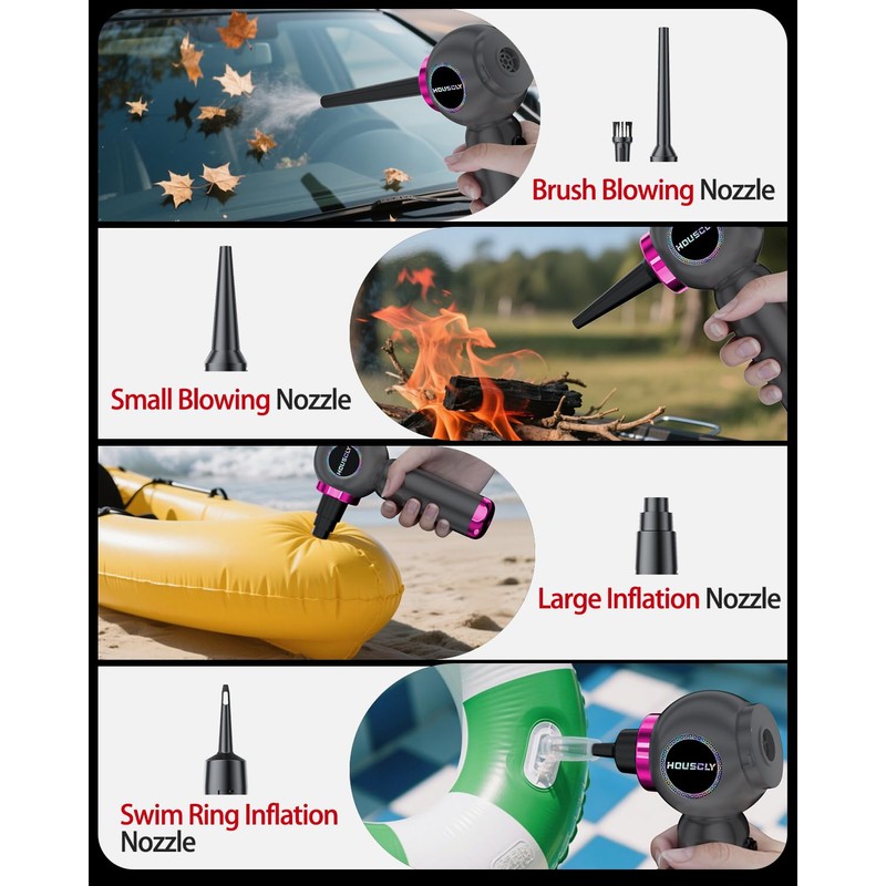 Handheld Car Vacuum Portable Cordless 25000Pa High Power Small Mini