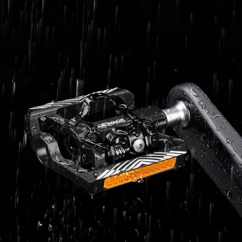 Mountain Bike Pedals - Dual Function Flat and Clipless Pedal