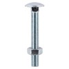 Timco Carriage Bolt & Hex Nut - BZP - 8