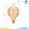 WiZ WiZ Smart Globe, E27, 50W, Filament Amber, Smart LED