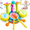 Kids Drum Set for Toddlers 1-3 Musical Baby Toys for