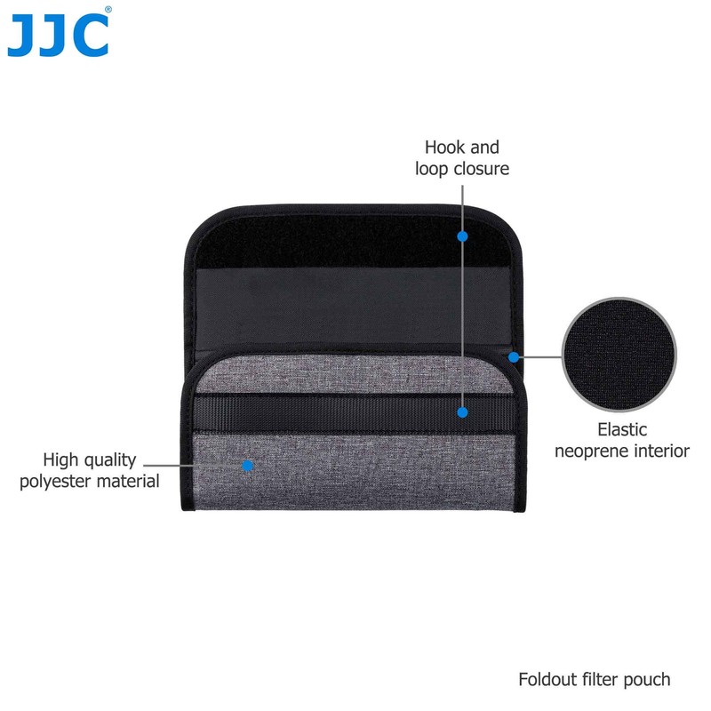 JJC 4 Pockets Filter Case for Round Filter Up to