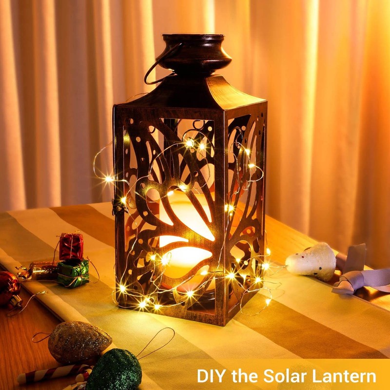 LED Solar Lantern Outdoor Hanging Hollow Out Butterfly Solar Light