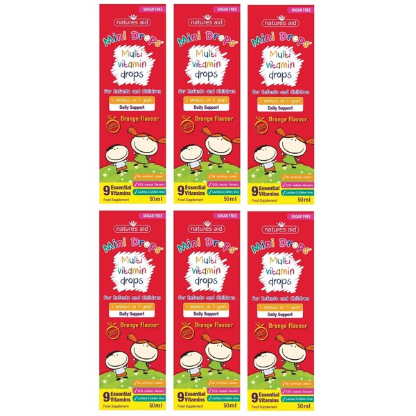 Natures Aid Natures Aid Multi-Vitamin and Mineral Drops, Daily Multivitamin,