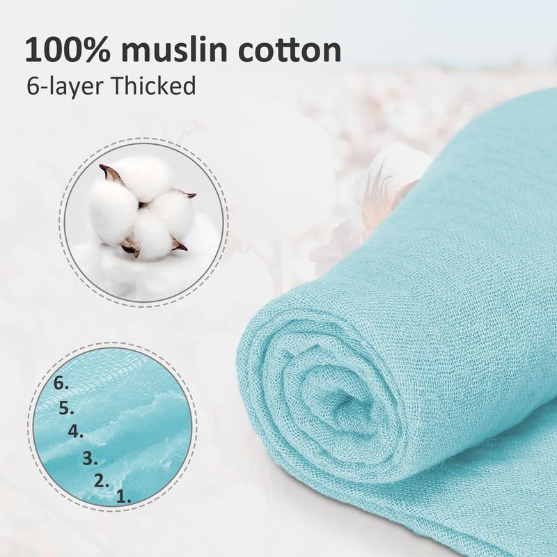 Miyacare Pack of 10 Baby Bibs Triangular Scarf, Super Absorbent,