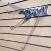 Chrome Adjustable Angle Slatwall Shelf Bracket 12" D - 6