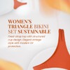 Glendy Beachwear Womens Triangle Bikini Set BI 181-63 Sustainable Fabric