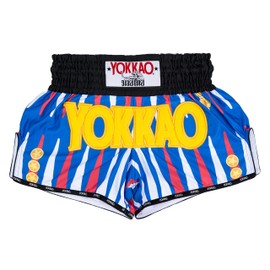 YOKKAO Carbonfit REDGAMMON Muay Thai Boxing Shorts - Blue - XL