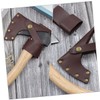 CAXUSD Leather Hatchet Cover for Camping Axes Outdoor Protective Sleeve