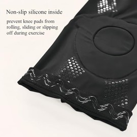 Dance Knee Pads for Women, Girls Protective Non-Slip Knee Sleeves for Yoga Cheerleading Floor Dance Volleyball 1 Pair Black S