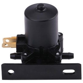 HilBeliFU Universal Windshield Washer Pump,OEM AWP01, 12V Washer Fluid Pump, Dual Outlet Plastic Windscreen Washer Pump for Cars, Van Bus, Trucks, Buses