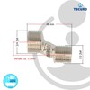 tecuro S-Connector for Wall Fittings 3/4 x 1/2 Inch Male