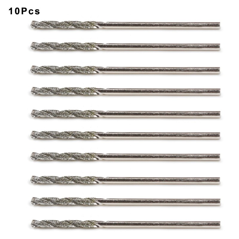 Utoolmart 1.5mm Diamond Twist Drill Bits High Speed Steel HSS