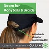 Gaiam Womens Classic Fitness Hat Baseball Cap Black