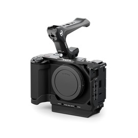 Tilta Camera Cage Compatible with Sony ZV-E1 | Cold Shoe, NATO Rail, M3 and 1/4""-20 Threads | Includes NATO Top Handle, Rod, LWS Baseplate | Black (Half Camera Cage Lightweight Kit)