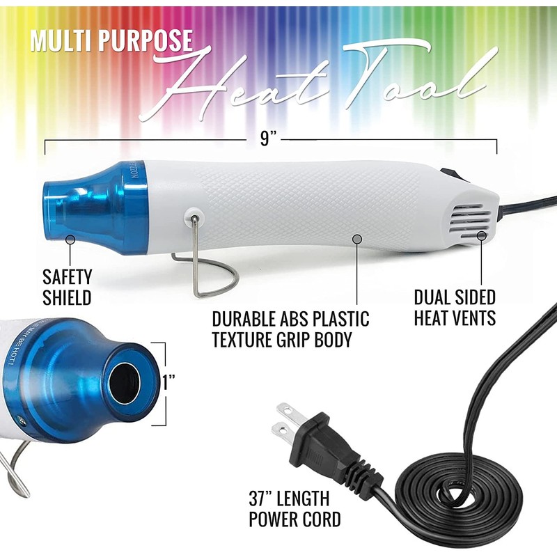 Pixiss Heat Tool Embossing Heat Gun for Crafts, Embossing Arts,