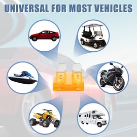 X AUTOHAUX 32V Low Profile Mini Fuse Adapter Kit with 2pcs 5A Blade Style Fuse