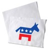 e4Hats.com Democratic Donkey Symbol Heat Transfers Sticker - Red White