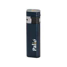 Palio Triple Torch Lighter, Oversized Fuel Tank, Flip-Top Lid, Durable Body, Easy Push Ignition, Triple Jet Flame Power, Navy Blue