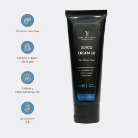 Crema Aclarante Con Acido Glicolico Al 10% Momento de aplicación Noche Tipo de piel Todo tipo de piel