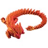 binly Dragón Articulado de Juguete con Huevo, 37 cm, Figura