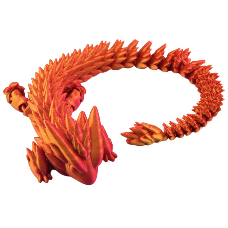 binly Dragón Articulado de Juguete con Huevo, 37 cm, Figura