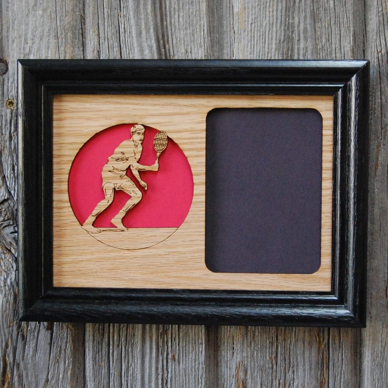 Tennis Picture Frame - 5x7 Frame Holds 3x4 Photo
