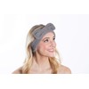 Bella Il Fiore Plush Bow Headband (Gray)