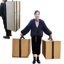 Storbuffs 1-2 Person Lifting and Moving Straps Lift,Move and Carry Boxes, Appliances, Furniture - Ideal for Home, Factory, Outdoor Use,or Any Item up to 600 lbs. Safely and Easily Like a Pro, Gray