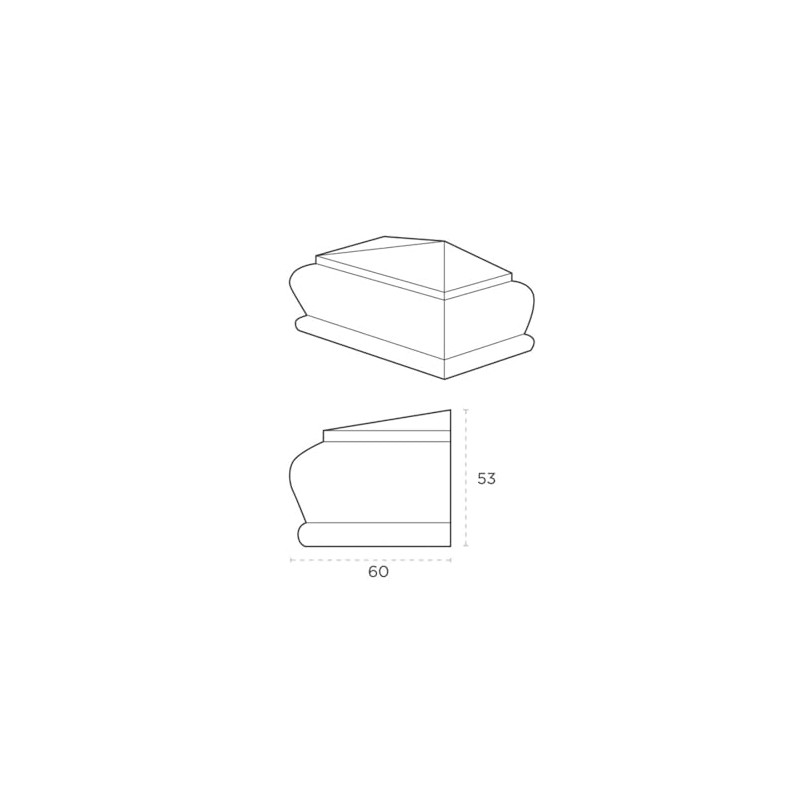 Jackson Woodturners Oak Half Pyramid Cap – Recessed to Fit