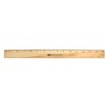 Westcott Wood Ruler with Single Metal Edge, 15"