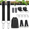 GROOFOO Swing attachment, hammock attachment, all-inclusive set with 2 straps,