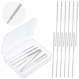 12 Pcs Snag Repair Neddle Fabric Sewing Needles Universal Fabric Snag Needle Speedy Clothing Fixer for Fabric Curtain Leather Clothing Snag Repair Tool(2.36 X 0.03 Inches)
