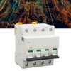 Miniature Circuit Breaker PA66 Flame Retardant Housing 4P Automatic Circuit