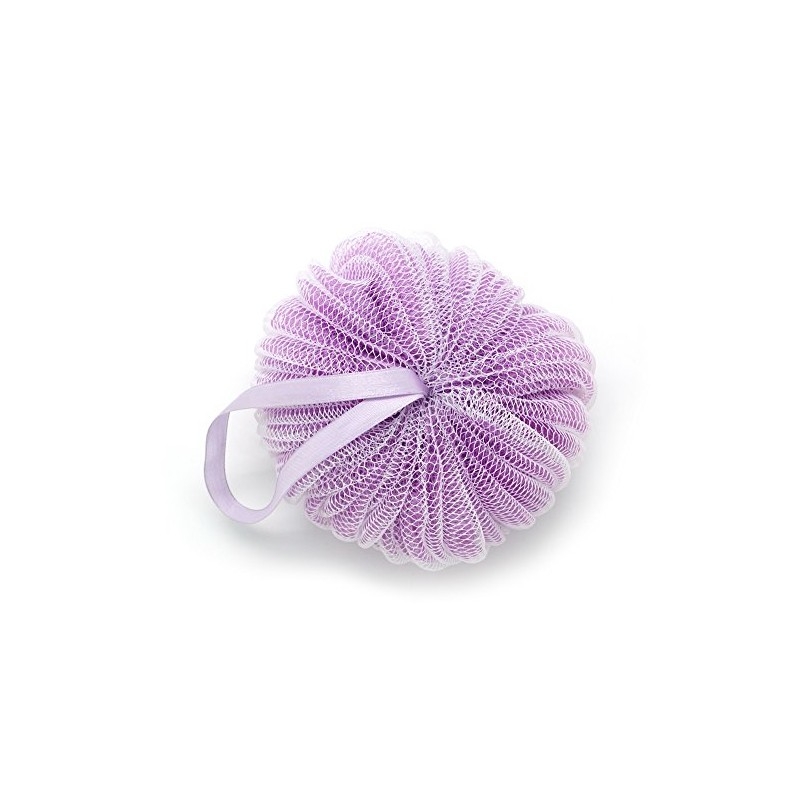 Sponge Bath With Ribbon Lilac Basicare