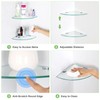 Glass Corner Shower Shelves, Tempered Floating Glass Shelves Wall Mount,