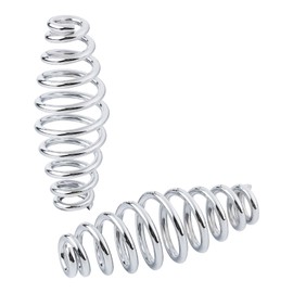 TCT-MOTORPARTS Bike Chrome 5" Barrel Coiled Solo Seat Springs Fits for Harley Chopper Bobber Softail Triumph Yamaha