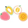 LIFKOME 3sets Fruit Shape Dish Sponge Kitchen Cleaning Sponges Scrub