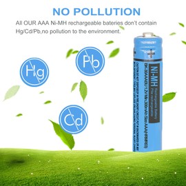 OSIM 2PCS BK-30AAABU Ni-MH AAA Rechargeable Batteries 300mah AAA Ni-MH Rechargeable Batteries 1.2V for Panasonic Cordless Phones, Remote Controls, Electronics