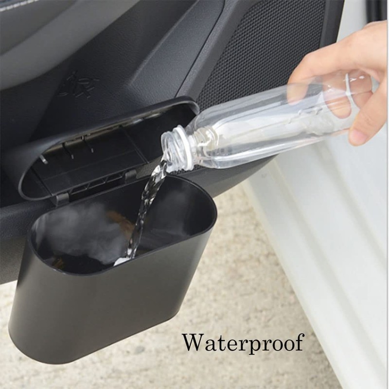 Riloer Mini Waterproof Car Bin with Black Lid Car Home