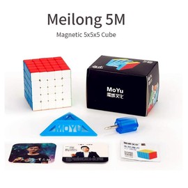 XMDCuber Moyu MeiLong 5 m Speed Cube Stickerless Magnetic 5 x 5 Meilong 5 x 5 x 5 M Magic Cube