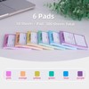 SUADENBook Review Sticky Notes Notepad - 6Pcs Back to School