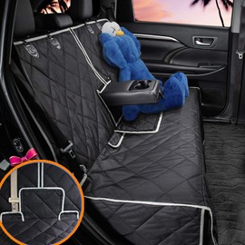Dog Car Seat Cover Waterproof Dog Seat Cover for Cars Back Seat Heavy-Duty Nonslip Pet Car Seat Cover Protector Armrest Compatible for Trucks Cars & SUVs