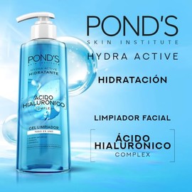 PONDS Limpiador Facial Hydra Active con Ácido Hialurónico 200 mL