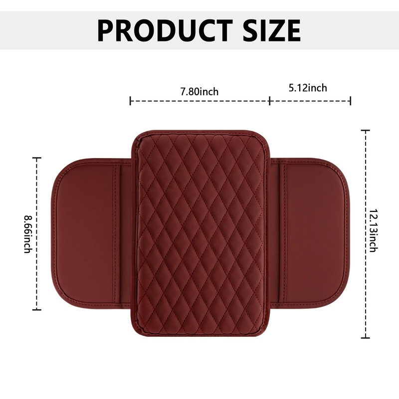 Stacool Upgraded Car Center Console Cover,Microfiber Leather Car Armrest Cover