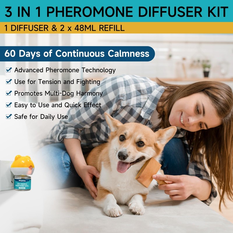 Woyamay Dog Calming Diffuser - Dog Pheromones Calming Diffuser for
