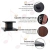 Pair-6 Inch (15CM)-Wood Speaker Stands for Home-Cinema HiFi Desktop and