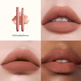 JOOCYEE Velvet Rouge, Lightweight, Non-Smudging, Pigmented, Transfer-Proof, Cosmetic, Silky, Mood, Blur Lines, Non-Drying, Long Wear, Beginner-Friendly, Multi Shades, Giftable, Portable, Novel, For Holidays, Parties, Masquerades:_133 Freckle Brown